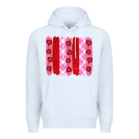 White valentine's day brushstrokes Premium Hoodie - RanaPortraitStore