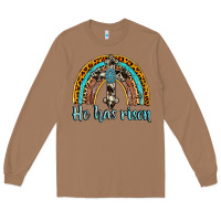 Toasted Coconut he has risen rainbow Long Sleeve Tee - AdoDesignShop