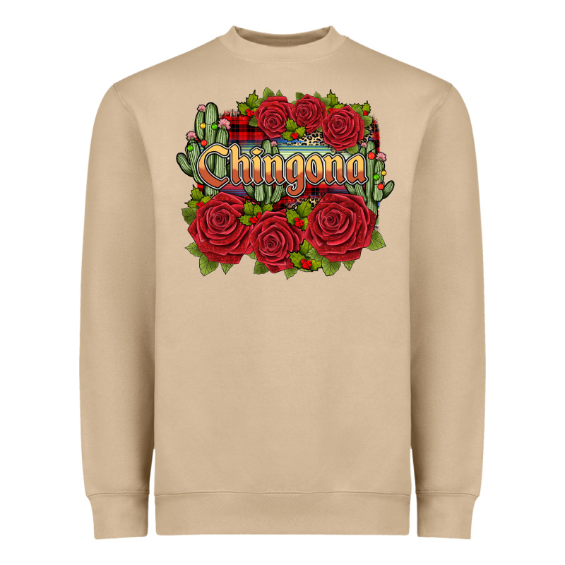 Christmas Chingona Heavyweight Sweatshirt by JahusDesignShop | Teevron