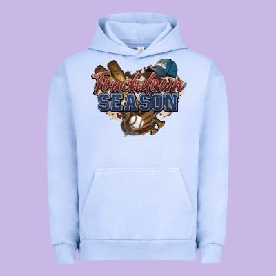 Touchdown Season Baseball Urban Hoodie Designed By Howdyjamesfarm