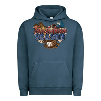 Pigment Midnight Navy Touchdown season Baseball Urban Hoodie - HowdyJamesFarm