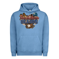 Pigment Pebble Blue Touchdown season Baseball Urban Hoodie - HowdyJamesFarm