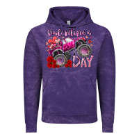 Cloud Purple valentines day monster truck Vintage Hoodie - RacoonDesign