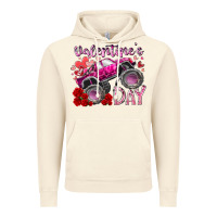 Vintage Artic valentines day monster truck Vintage Hoodie - RacoonDesign