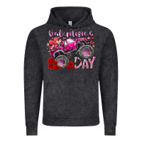 Vintage Black valentines day monster truck Vintage Hoodie - RacoonDesign