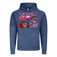 Vintage Denim valentines day monster truck Vintage Hoodie - RacoonDesign