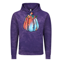 Cloud Purple flowers pumpkin Vintage Hoodie - JahusDesignShop
