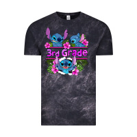 Cloud Black preview flower stitch 3rd grade Vintage Tee - AdoDesignShop