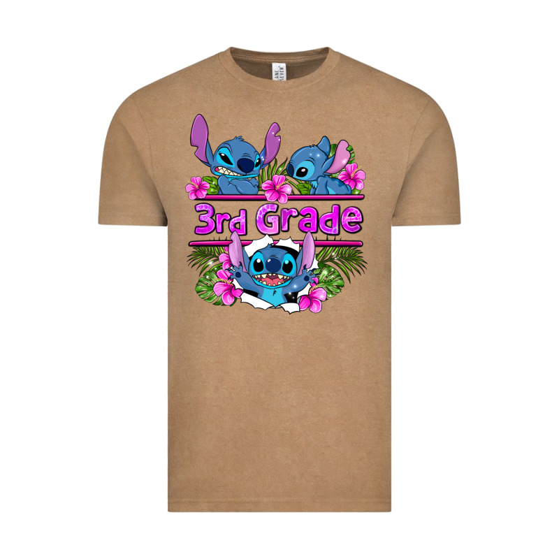 Preview Flower Stitch 3rd Grade Vintage Tee by AdoDesignShop | Teevron