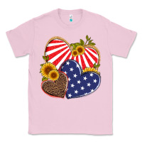 Bubblegum Pink america heart and sunflower Classic Tee - Artiststas
