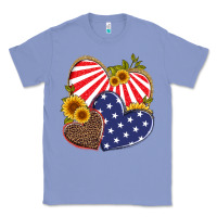 Colony Blue america heart and sunflower Classic Tee - Artiststas