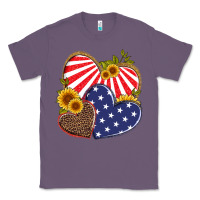 Lavender america heart and sunflower Classic Tee - Artiststas