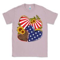 Lilac america heart and sunflower Classic Tee - Artiststas