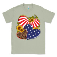 Matcha america heart and sunflower Classic Tee - Artiststas