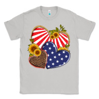Moon Dust america heart and sunflower Classic Tee - Artiststas
