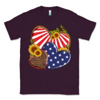 Plum america heart and sunflower Classic Tee - Artiststas