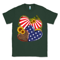 Sports Green america heart and sunflower Classic Tee - Artiststas