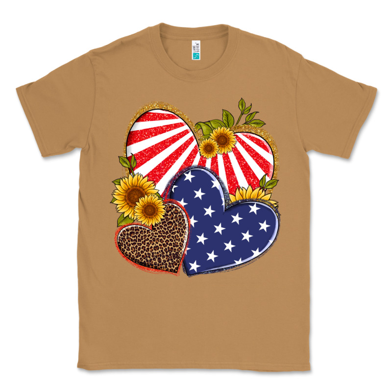 America Heart And Sunflower Classic Tee by Artiststas | Teevron