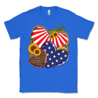True Royal america heart and sunflower Classic Tee - Artiststas
