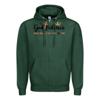 Sports Green godfidence Zipper Hoodie - MaliasSmallBusiness