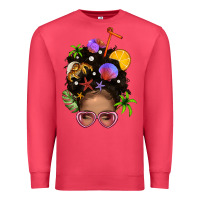 Cardinal Beach Hair Afro Messy Bun Bbs Premium Sweatshirt - BundleAndBundleShop