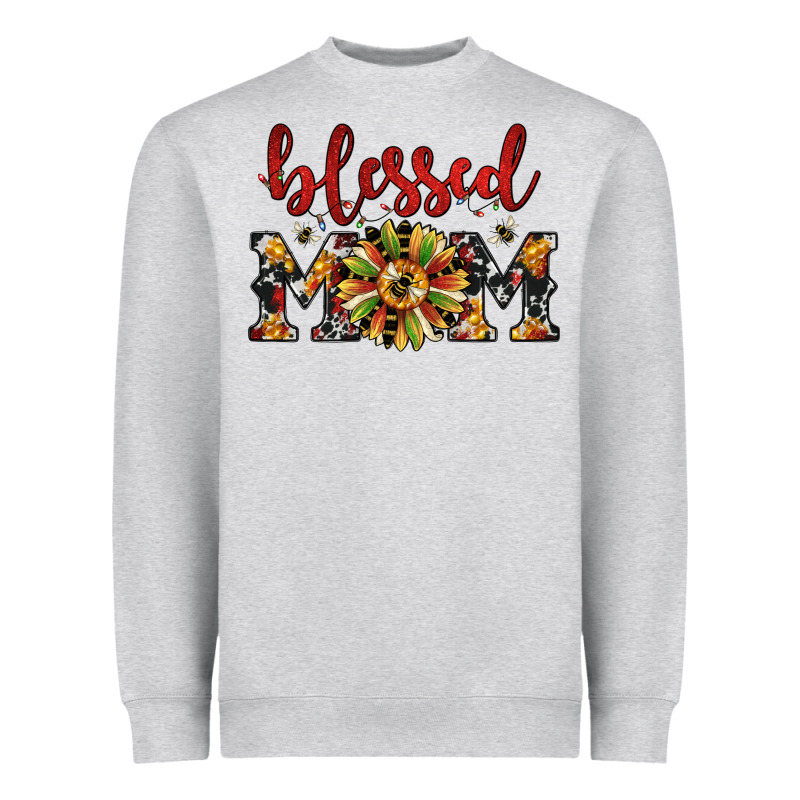 Christmas Blessed Mom Heavyweight Sweatshirt by JahusDesignShop | Teevron