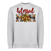 Heather Grey Christmas blessed mom Heavyweight Sweatshirt - JahusDesignShop