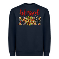 Navy Christmas blessed mom Heavyweight Sweatshirt - JahusDesignShop