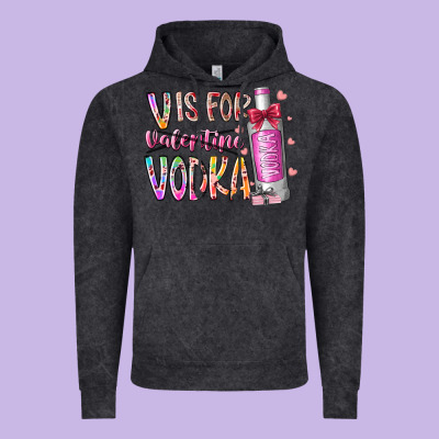 Vis For Valentine Vodka Vintage Hoodie Designed By Racoondesign