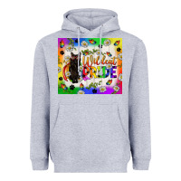 Heather Grey Western LGBTQ+ With Sunflowers Heavyweight Hoodie - BundleAndBundleShop