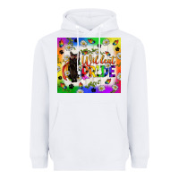 White Western LGBTQ+ With Sunflowers Heavyweight Hoodie - BundleAndBundleShop