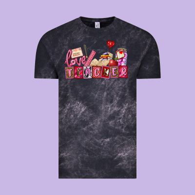 Valentines Day Teacher Vintage Tee Designed By Adodesignshop
