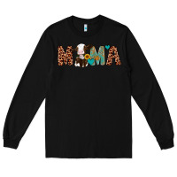 Black mama holstein cow Long Sleeve Tee - Artiststas