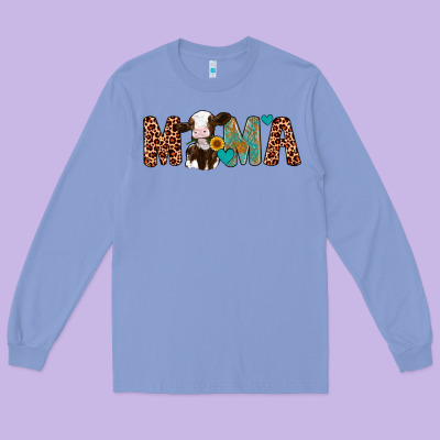 Mama Holstein Cow Long Sleeve Tee Designed By Artiststas