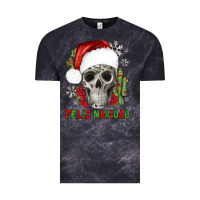 Cloud Black feliz navidad skull cactus Vintage Tee - JahusDesignShop