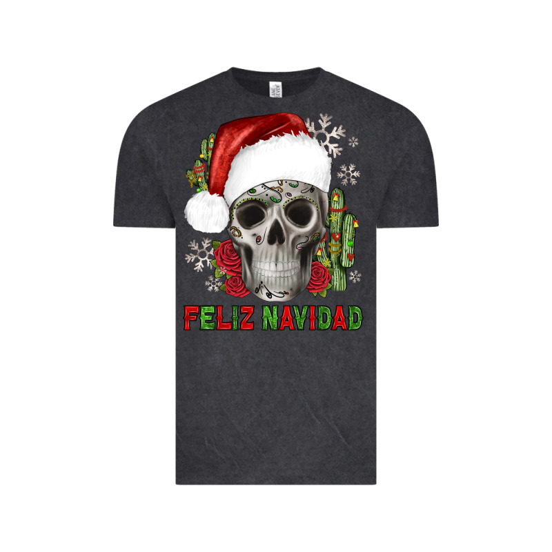 Feliz Navidad Skull Cactus Vintage Tee by JahusDesignShop | Teevron