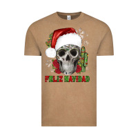 Vintage Coffee feliz navidad skull cactus Vintage Tee - JahusDesignShop