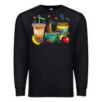 Black School Boy Coffee Cup Bbs Premium Sweatshirt - BundleAndBundleShop