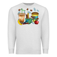 Oatmeal Heather School Boy Coffee Cup Bbs Premium Sweatshirt - BundleAndBundleShop
