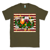 Army Green Christmas cocktail Classic Tee - AdoDesignShop