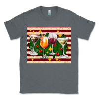 Charcoal Heather Christmas cocktail Classic Tee - AdoDesignShop