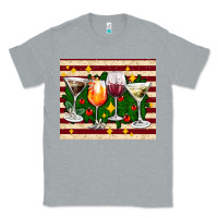 Heather Grey Christmas cocktail Classic Tee - AdoDesignShop