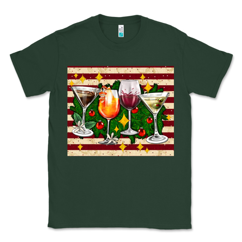 Christmas Cocktail Classic Tee by AdoDesignShop | Teevron
