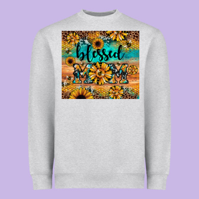 Blessed Mom Heavyweight Sweatshirt Designed By Jahusdesignshop