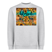 Heather Grey blessed mom Heavyweight Sweatshirt - JahusDesignShop