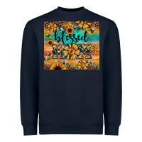 Navy blessed mom Heavyweight Sweatshirt - JahusDesignShop