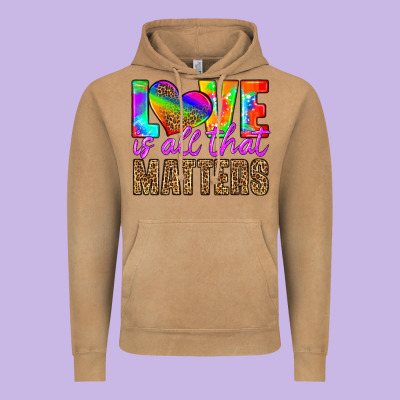 Love Is All That Matters Vintage Hoodie Designed By Hra Design Shop