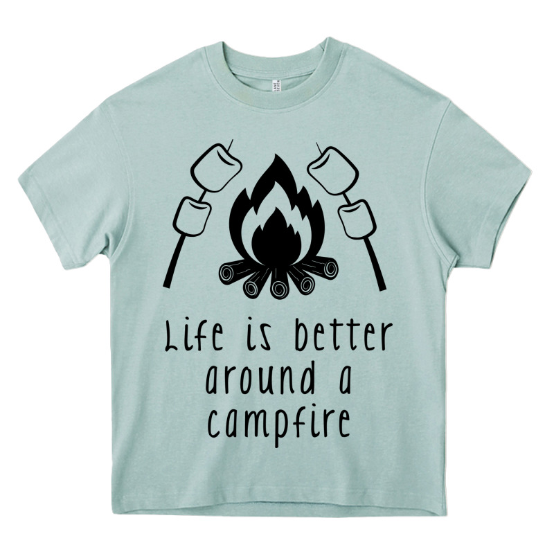 Life Is Better Around A Campfire Heavy Core Tee by Unal Design | Teevron