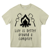 Mossy life is better around a campfire Heavy Core Tee - Unal Design