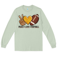 Matcha peace love football Long Sleeve Tee - AdoDesignShop